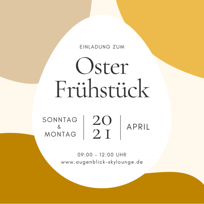 Osterfrühstück in der Skylounge